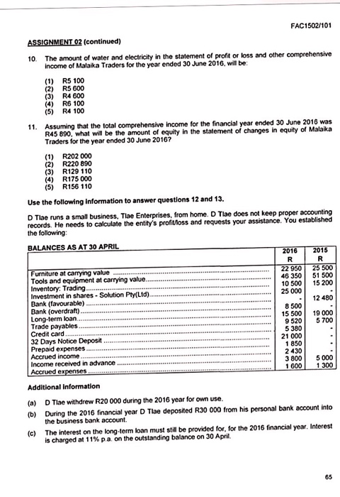 have been made Trade receivables Allowances for credit losses (1 March 2015)