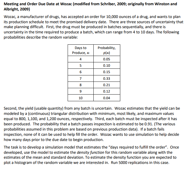 Monte Carlo Simulation This lab assignment consists of two problems involving Monte