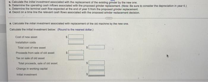years ago at an installed cost of $63,300; it was being depreciated