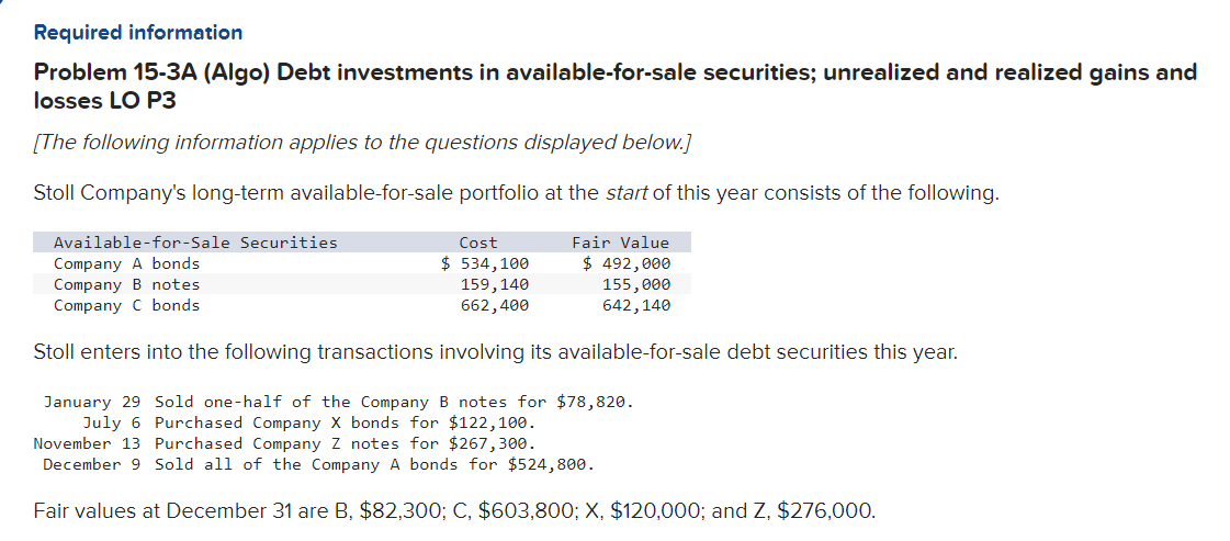 Will highly rate for correct and complete answer. Required information Problem