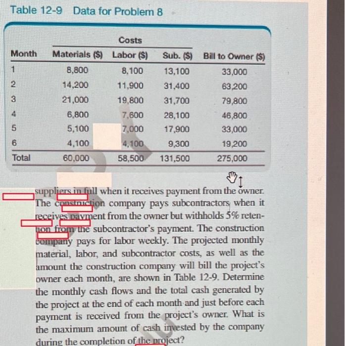 a six-month duration. On the last day of each month the oonstruction