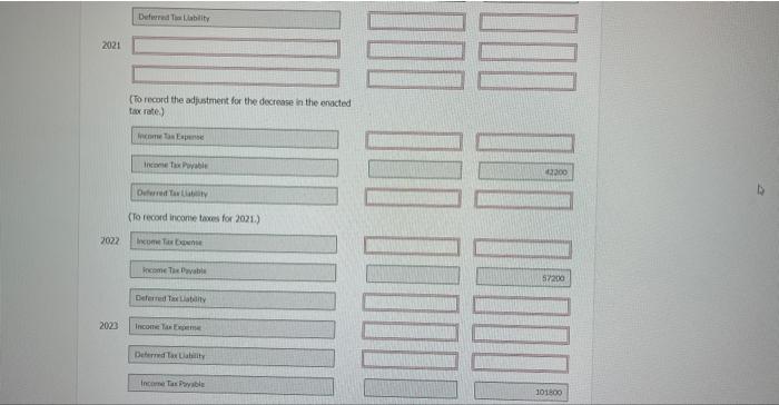 income taves in all 4 years, Assume that the change in the