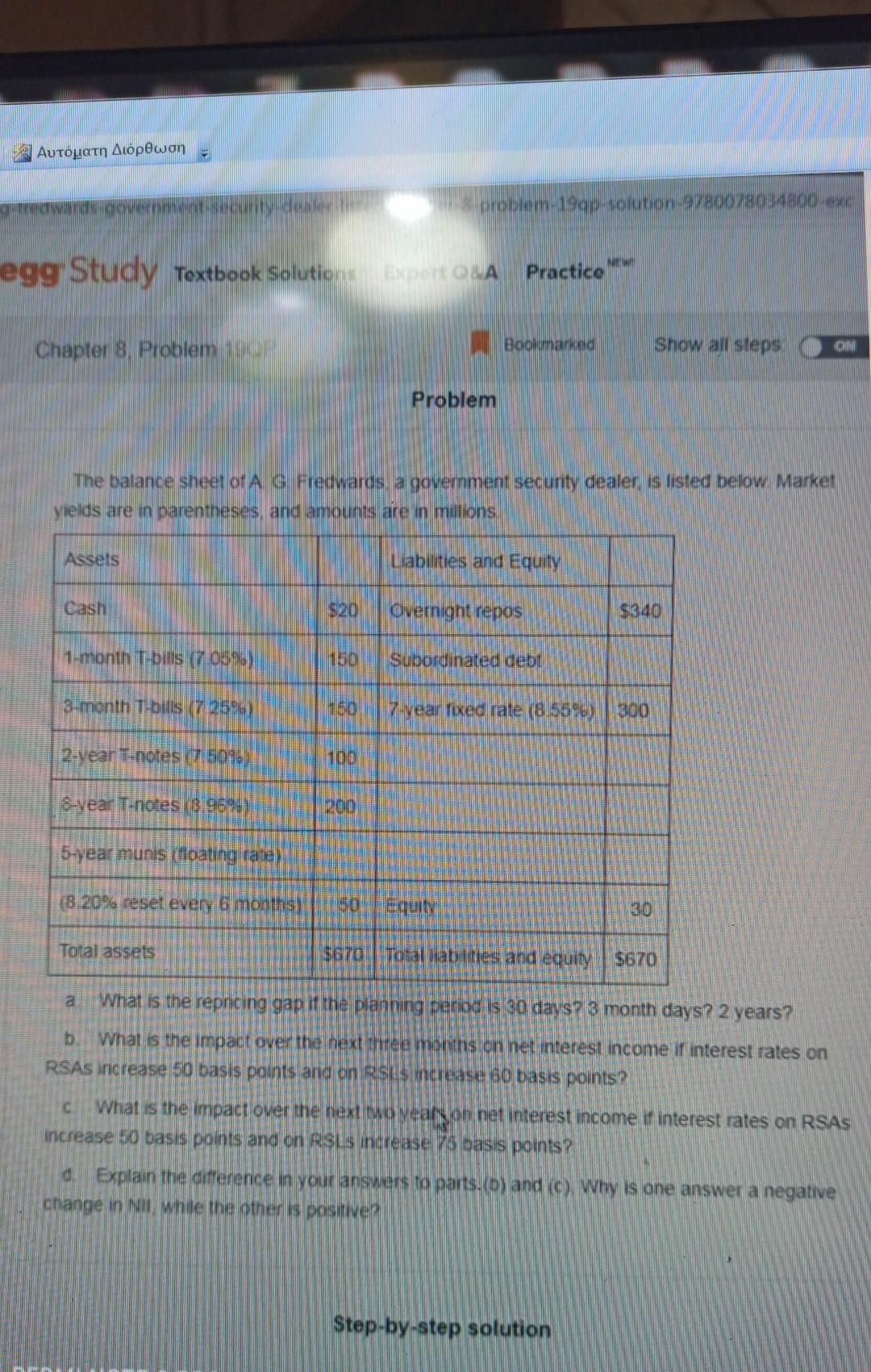  can someone help me to solve question c ; thank you!