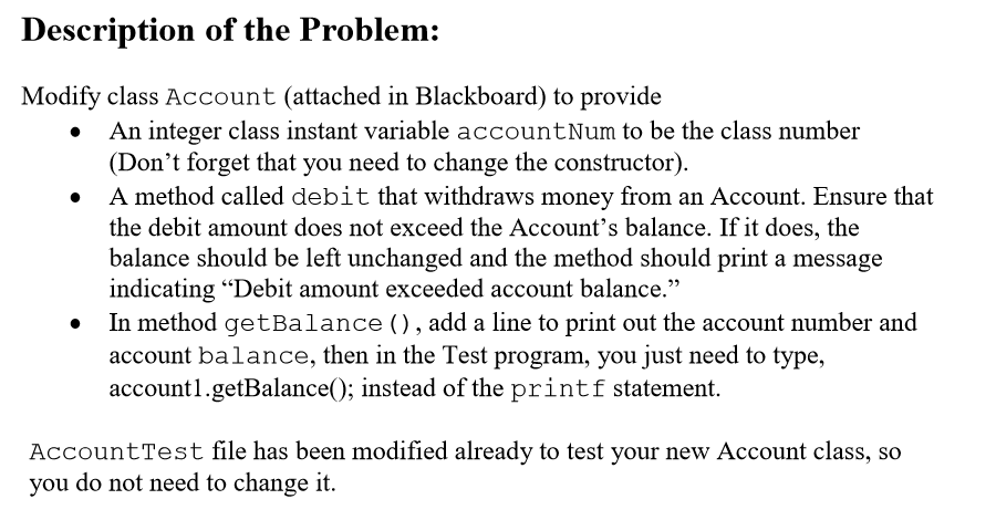 that stores the balance // *** To do 1. Add another instance