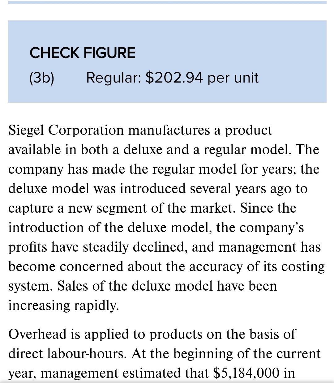 the cost pool related data table is specified in 2 parts