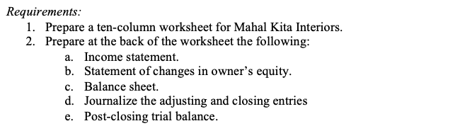 look like this: (This is a reference or guide) Worksheet requires the