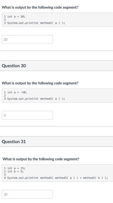public int method1 ( int x ) i if (x