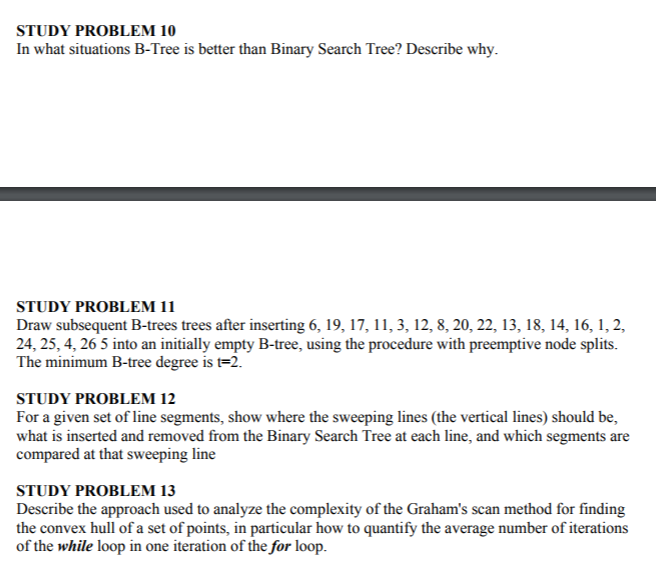 definition. STUDY PROBLEM 2 a) Describe the difference between the and O