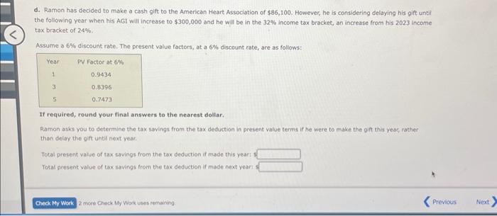 each of the following independent situations, and indicate the treatment for any