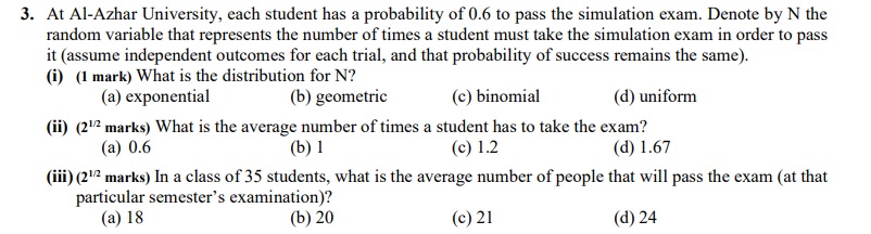 Modeling & Simulation I need an answer ASAP fast 3. At Al-Azhar