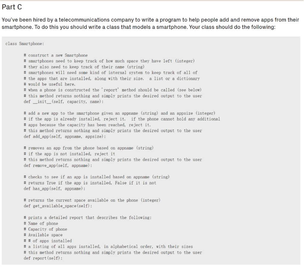 write in python please You've been hired by a telecommunications company to