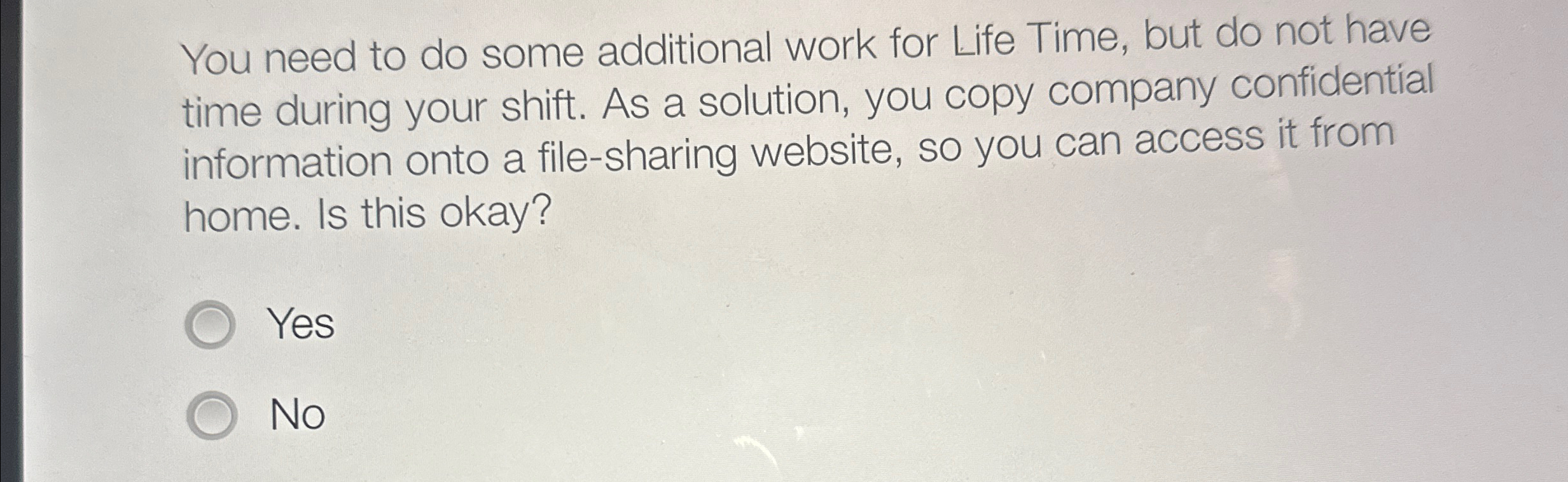  You need to do some additional work for Life Time, but