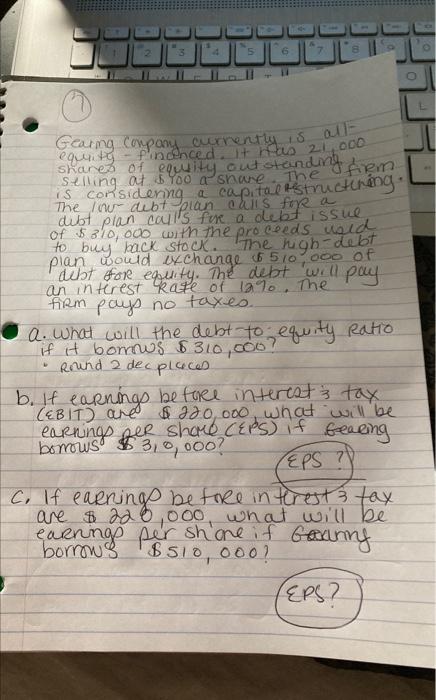 please show the work ty so much Gearng compony aurnenthy is all