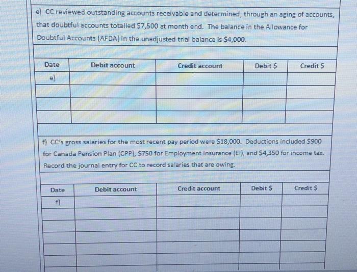41 minutes You are to record journal entries for Chege Cheaters Ltd.