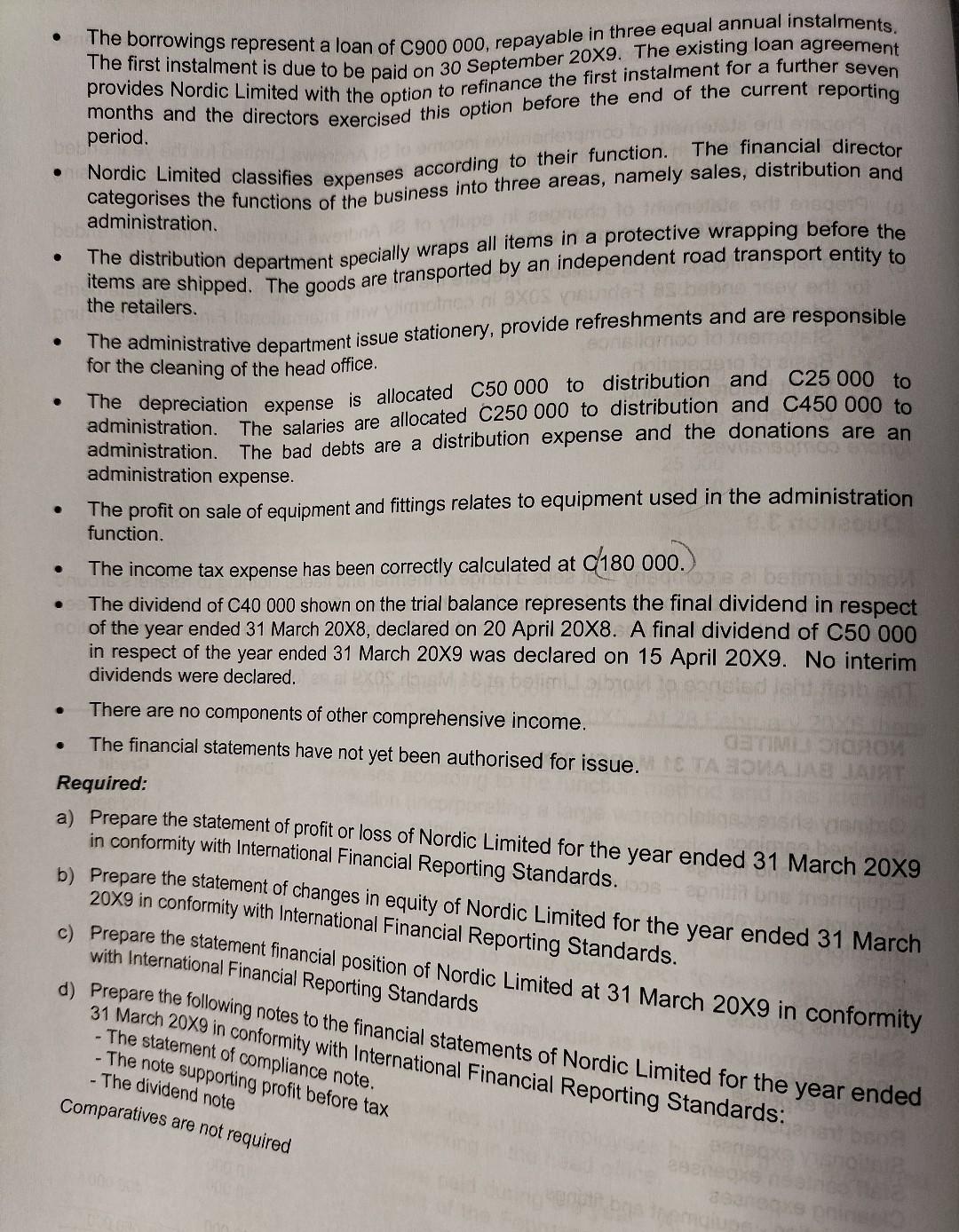 information provided in both pictures. The questions are in the second picture