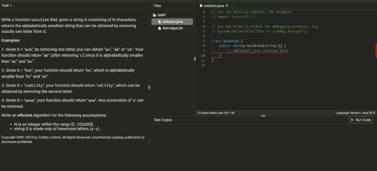  Please solve this in typescript. Thank you 