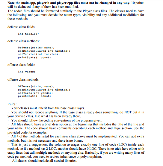 Write in C++ please and make sure it matches the output below.