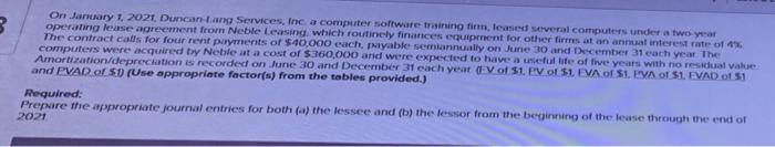 leased several computers under a two-year ment from Neble Leasing, which routinely