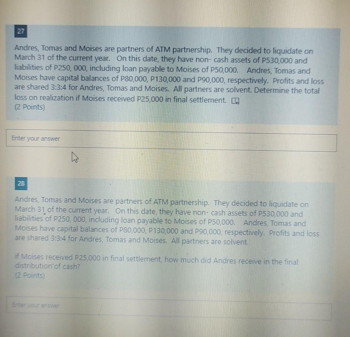 total partnership capital after elimination of the capital deficiencies of any of