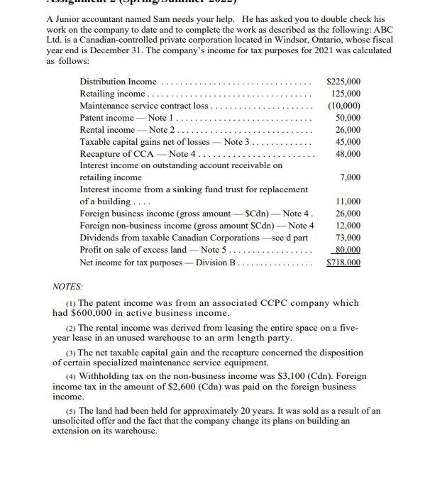 year: Charitable donations ... (b) The balances in the tax accounts on