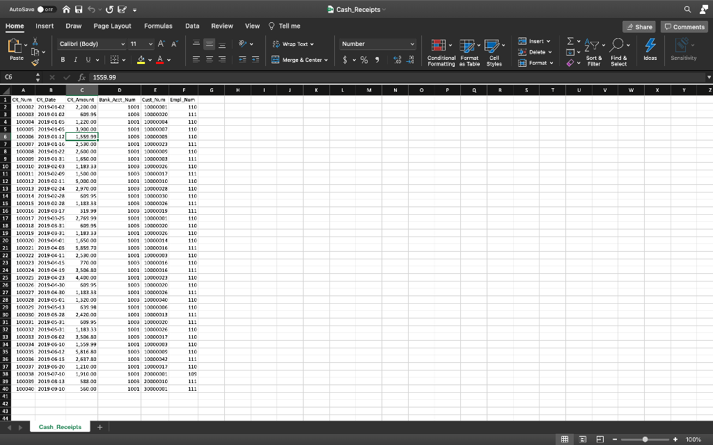 (Recommended; you may create a new Access file to import the data