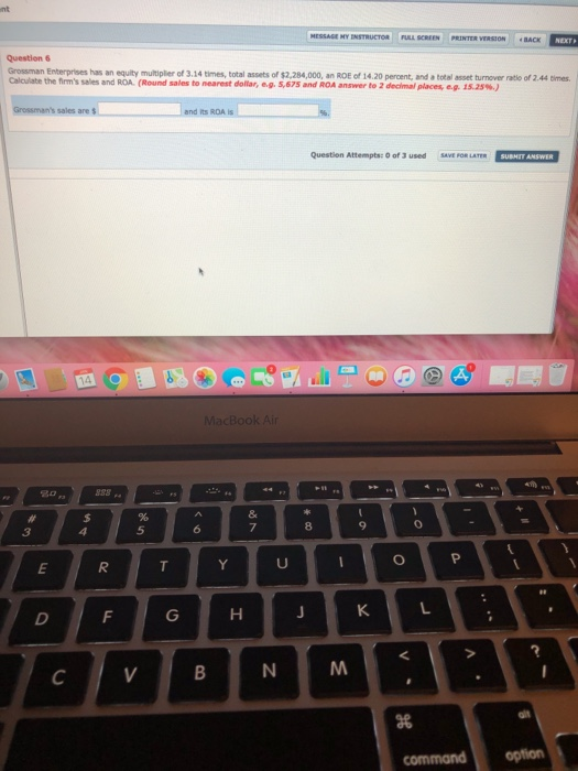  MESSAGE NY INSTRUCTOR FULL SCREEN PRINTER VERSION BACK NEXT Questions Growman