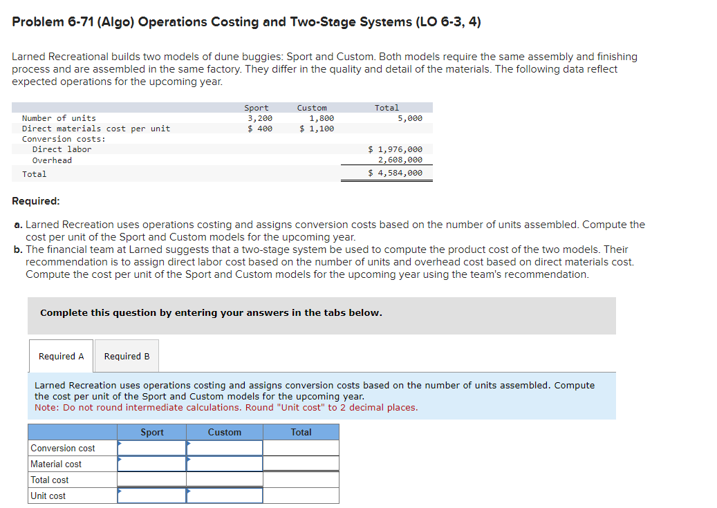 Please do part A & B and show calculations. Thank You!
