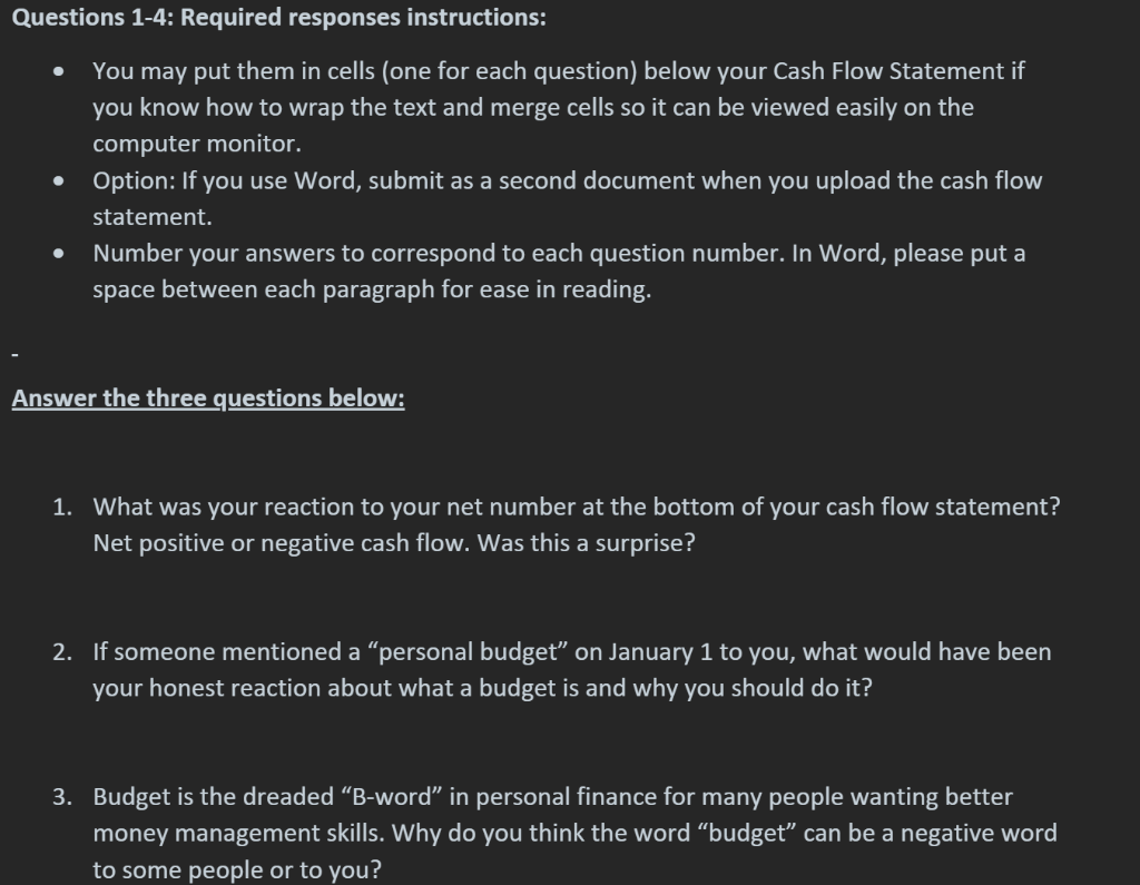 Questions 1-4 Expectation: Can you apply what we learn in this class
