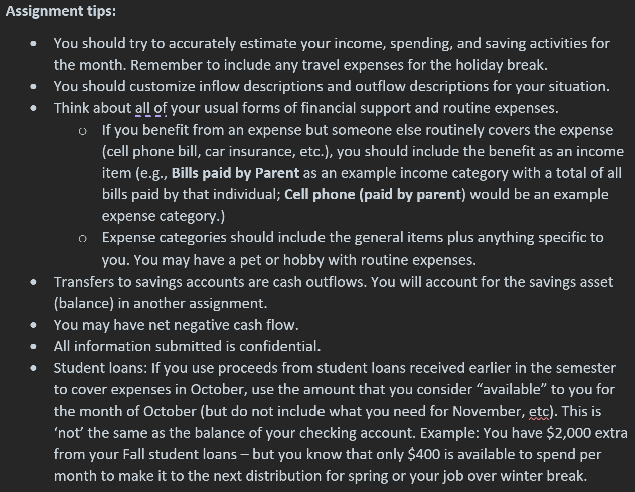 you be able to create a financial plan. Sometimes you will have