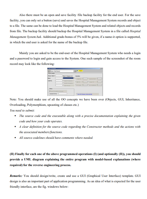 i want this solution in java code not the explanation Also there
