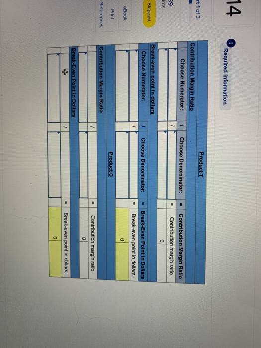 income calculations LO C2, A1, P4 (The following information applies to the