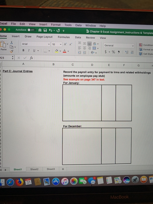 Lab 8 for Chapter 9 - Payroll Accounting Instructions: 1) use the