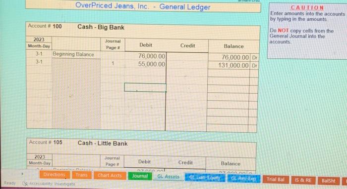 note is taken out of Big Bank. Also pay to Little Bank