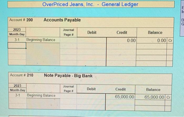 out of Big Bank to pay for March's rent. March 2 The