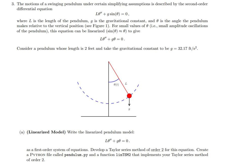  NOTE: Python is required. Subject: Numerical Methods for Ordinary Differential Equations: