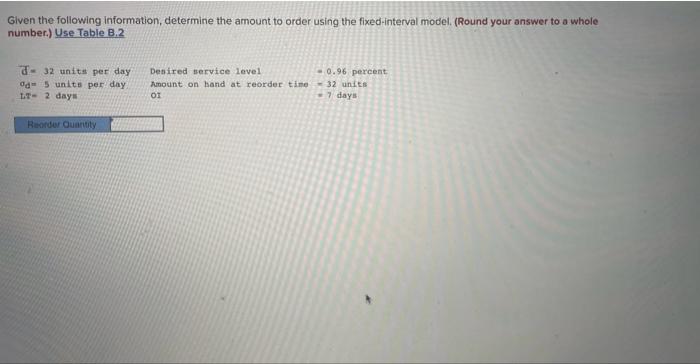 equipment and must decide on the number of spare parts to order