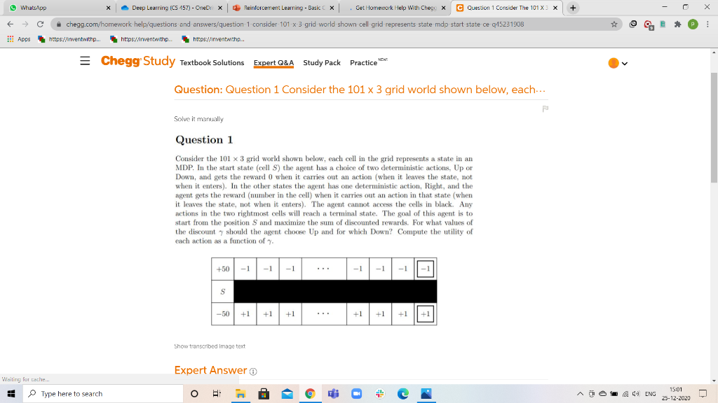  WhatsApp Deep Learning (CS157) - OneDiX Reinforcement Learning - Basic x