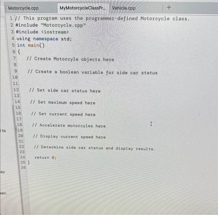 the derived class in a Ct+ program. The program should create two