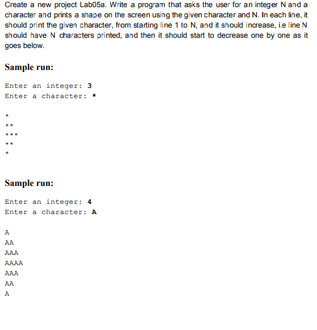 * This is for CS 101 Java class. I can only use