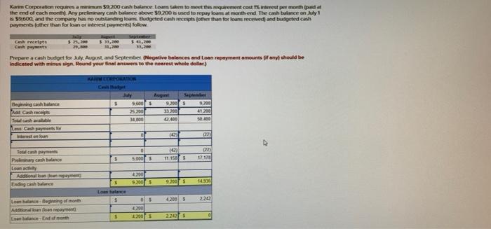 end each month with direct materials inventory equal to 30% of next