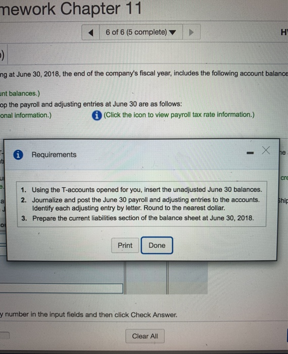 the company's fiscal year, includes the following account balances before payroll and