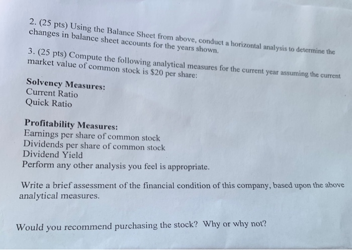 (50 pts.) On the basis of the following data for Breach Co.