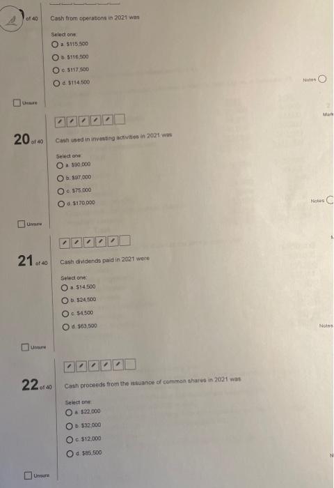 !! Use the following information for questions 19 to 31. The comparative