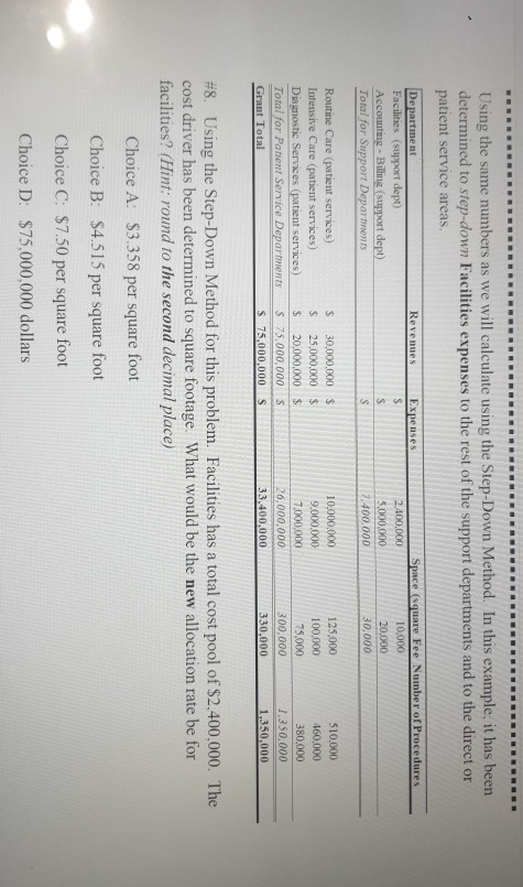  Using the same numbers as we will calculate using the Step-Down