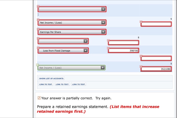 Retained earnings balance, January 1, 2017 $996,990 Sales Revenue 26,127,500 Cost of