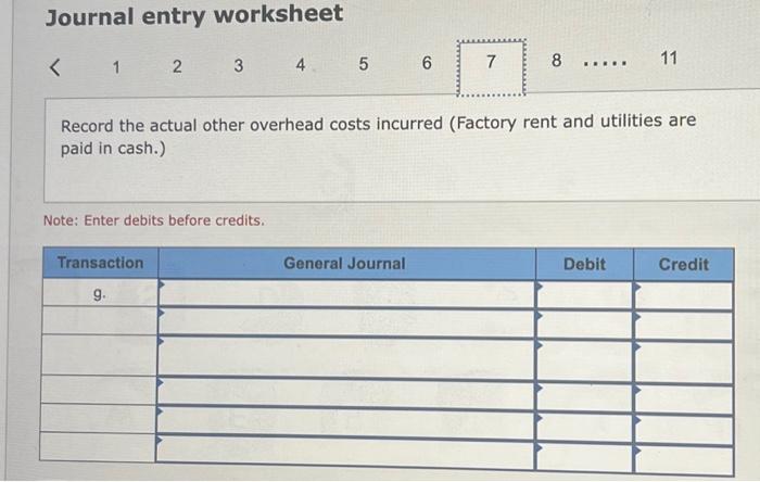 total cost assigned to each job as of April 30 (including the