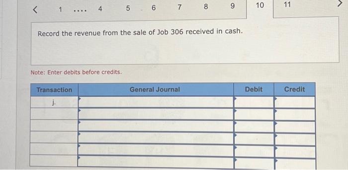 direct labor (paid in cash). Note: Enter debits before credits. Record the