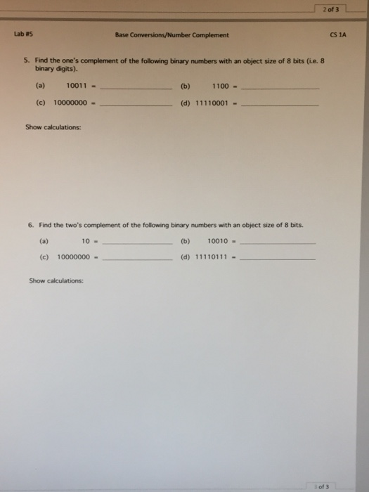 the following numbers in the radix (base) given to their equivalent value
