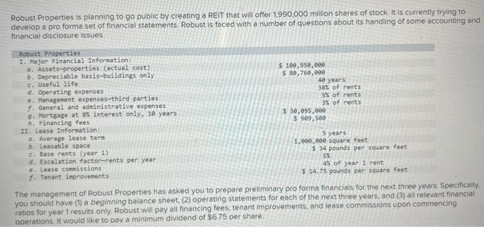  Robust Properties is planning to go public by creating a REIT