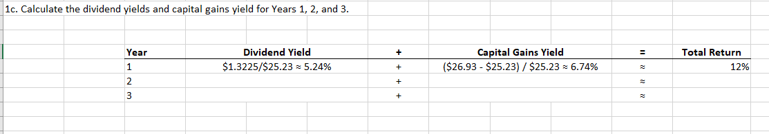 3. 1a. Calculate the value of the stock today: 1. Calculate the